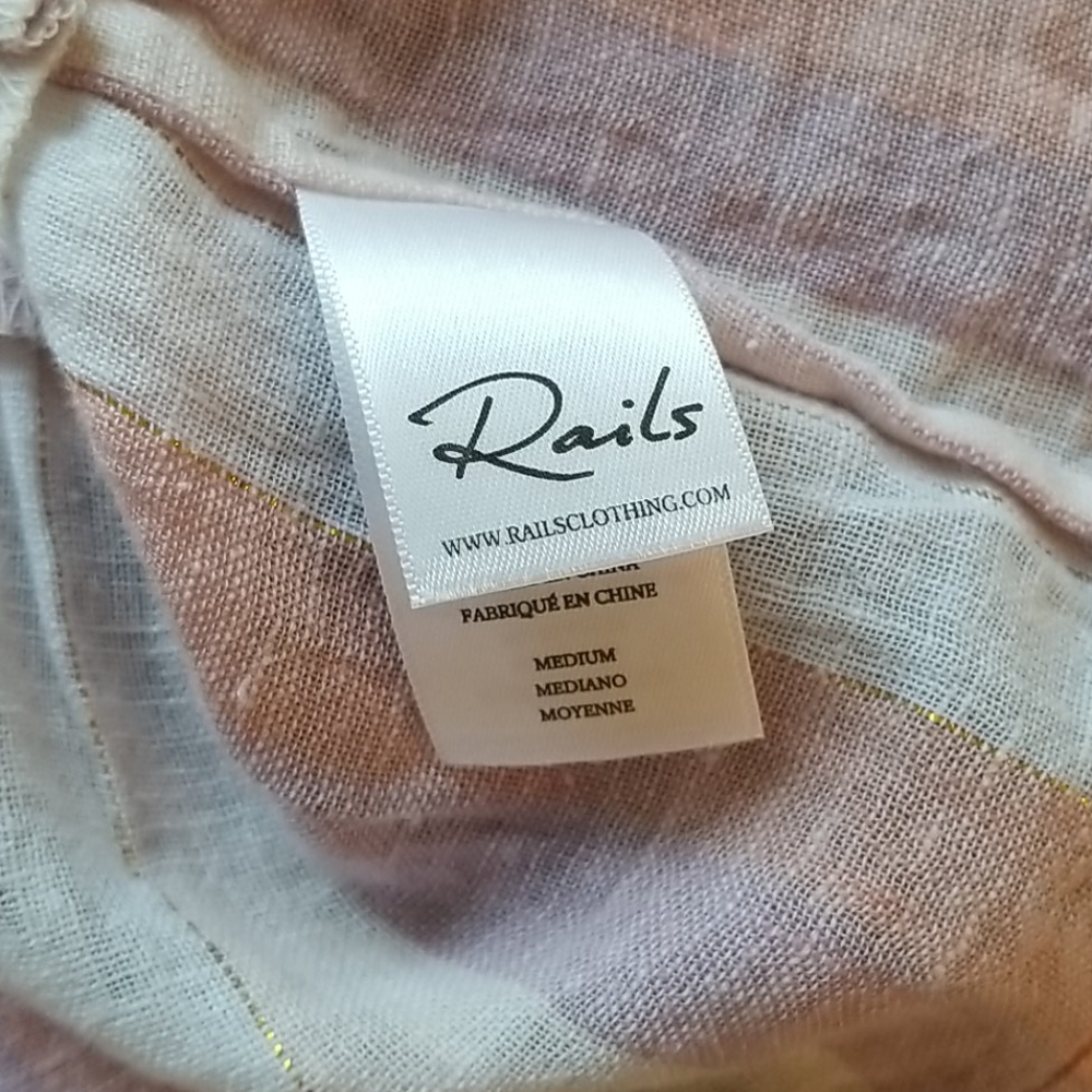 NWOT Rails Mira Metallic Thread Top - Picture 5 of 7